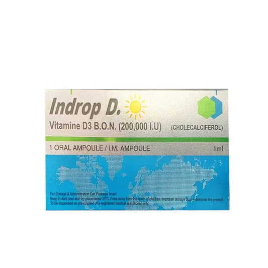 Indrop D Ampoule Injection (Vitamin D3 200,000 IU) 1ml, 1 Ampoule - Neutro Pharma Neutro Pharma