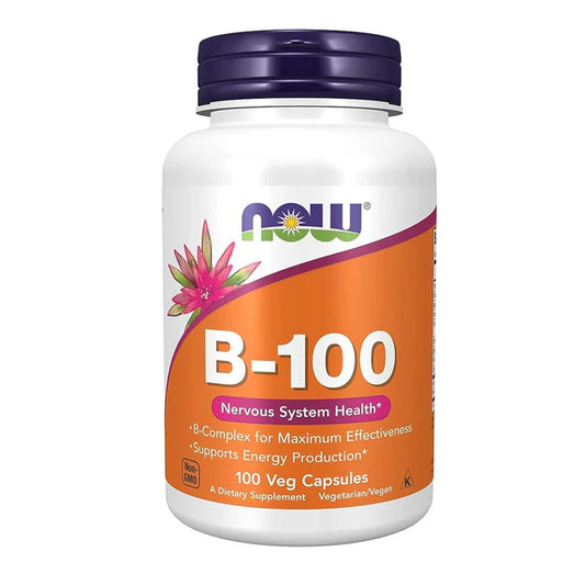 NOW B-100 Capsules,  100 Veg Capsules