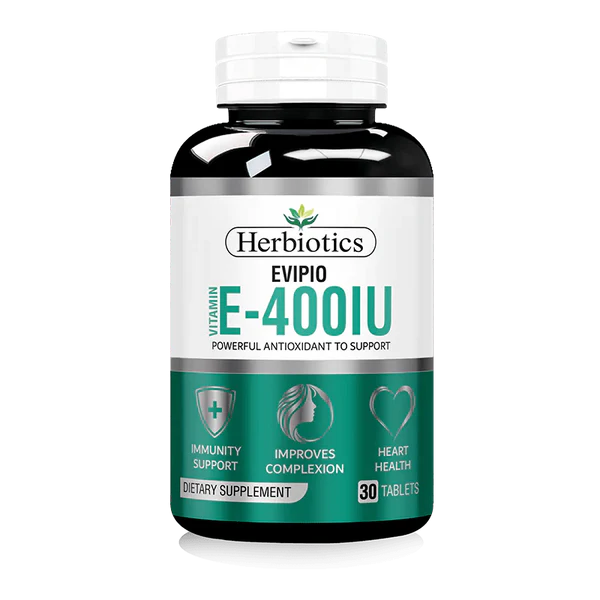 Herbiotics Evipio (Vitamin E-400 IU), 30 Tablets - Passion Pulse