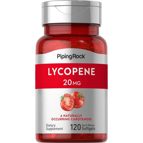 Piping Rock Lycopene, 20 mg,Quick Release 120 Softgels