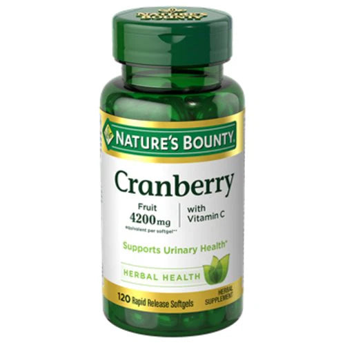 Nature's Bounty Cranberry with Vitamin C , 120 Softgels