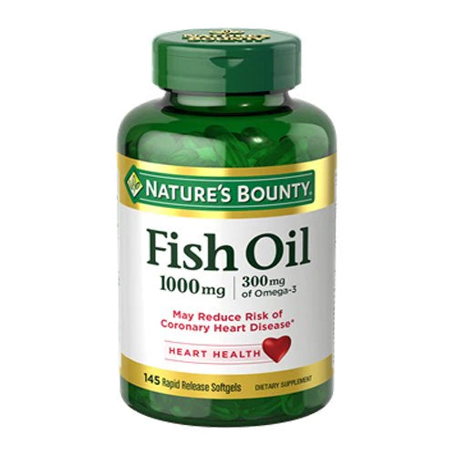 Nature's Bounty Fish Oil 1000 mg, 145 Rapid Release Softgels