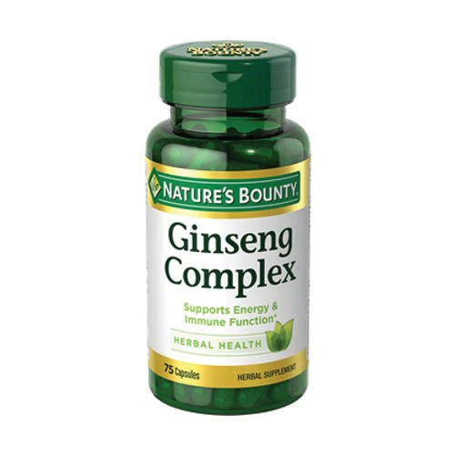 Nature's Bounty Ginseng Complex with Royal Jelly, 75 Capsules