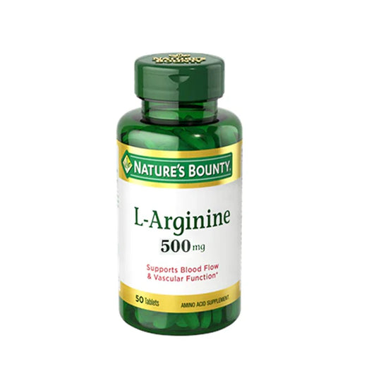 Nature's Bounty L-Arginine 500mg,50 Capsules