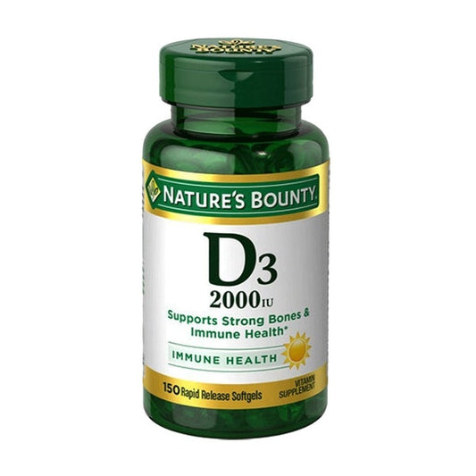 Nature's Bounty Vitamin D3 2000 IU ,150 Softgels