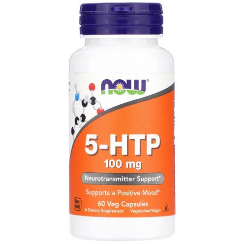 NOW 5-HTP 100 mg, 60 Veg Capsules