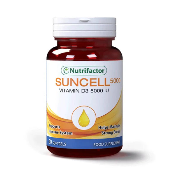Nutrifactor Suncell 5000iu, (vitamin-D3) 60 SG Nutrifactor