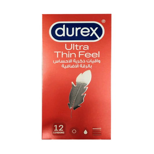 Durex Feel Ultra Thin Condoms - 12 Pcs