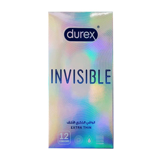 Durex Invisible Extra Thin Condoms - 12 Pcs