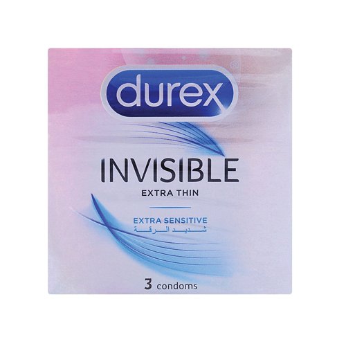 Durex Invisible Extra Thin Condoms - 3 Pcs