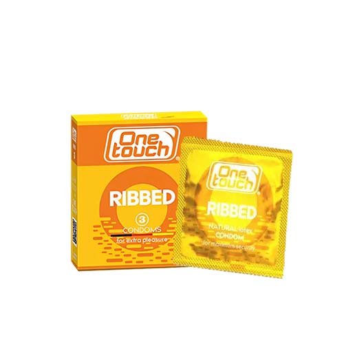 One Touch Ribbed Condom - 3 Pcs - Passion Pulse